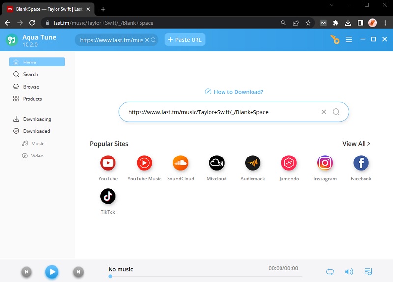 last fm downloader copy url