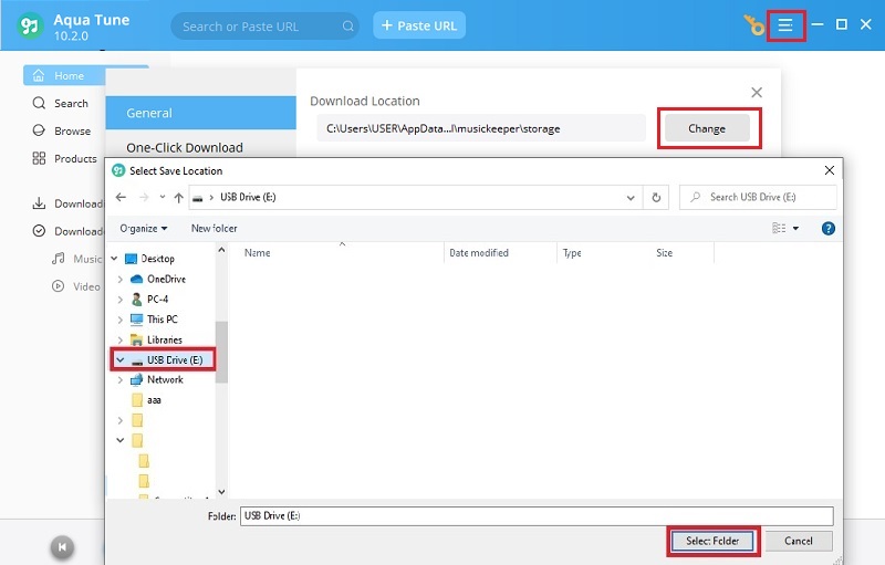 download music to usb