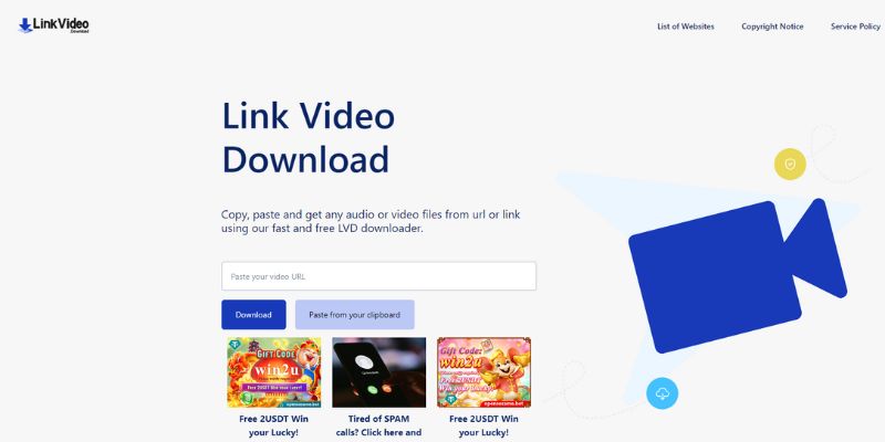 link video website