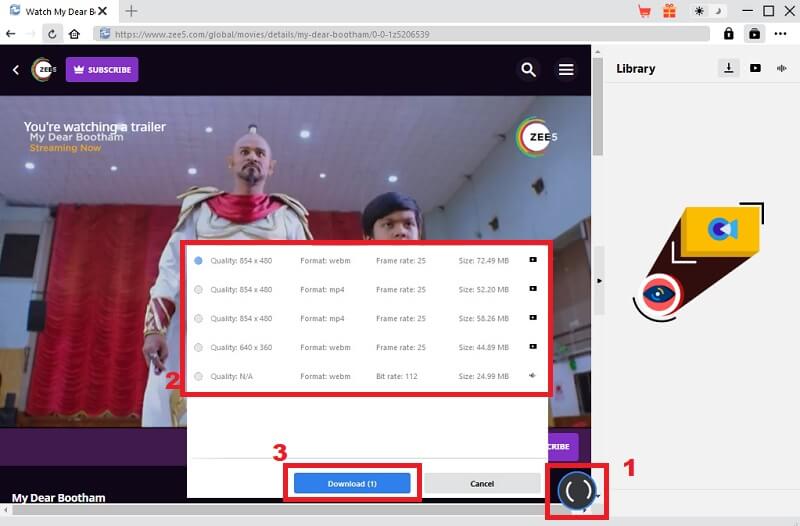 download the zee5 video