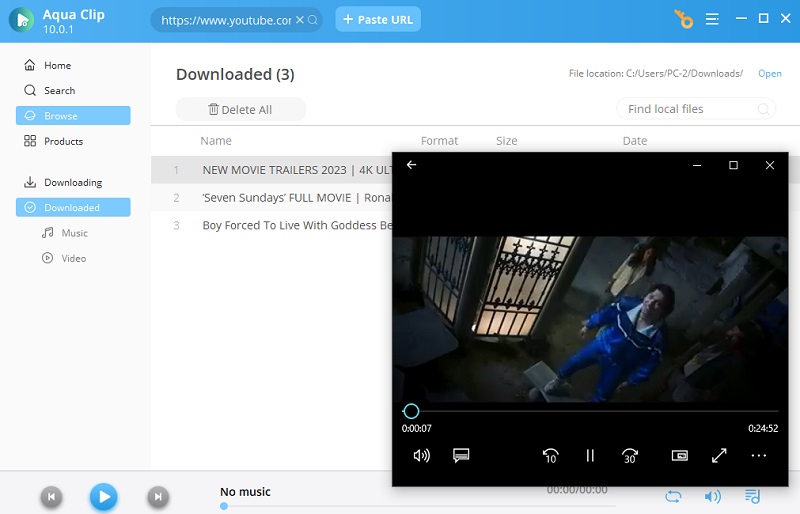 double tap to play video