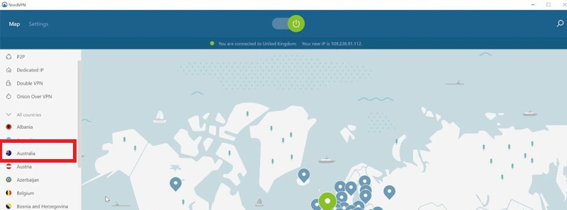 enable nordvpn