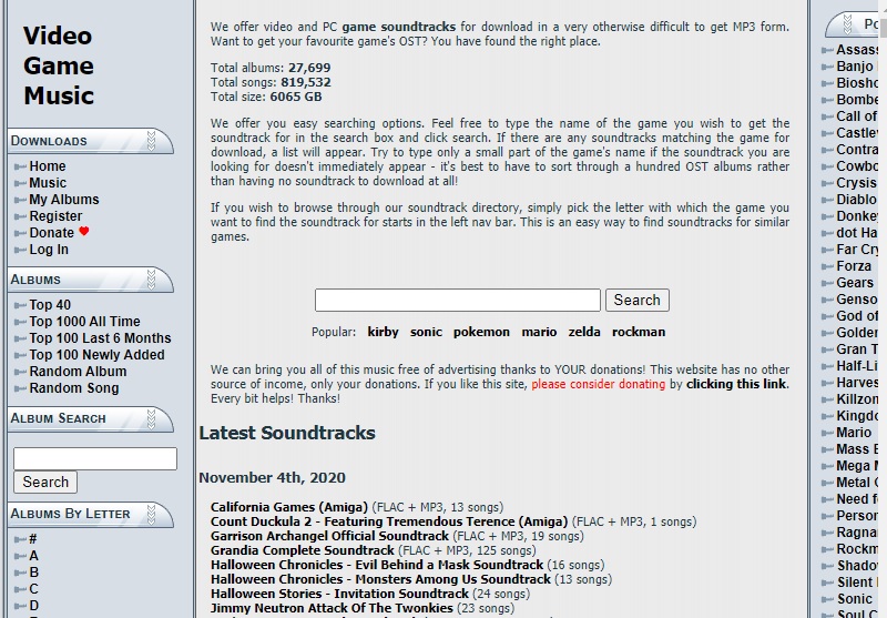 khinsider interface