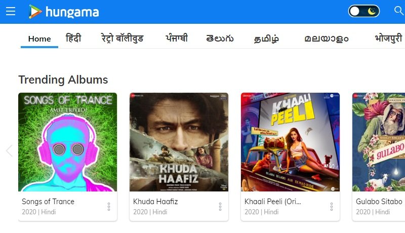 hungana interface