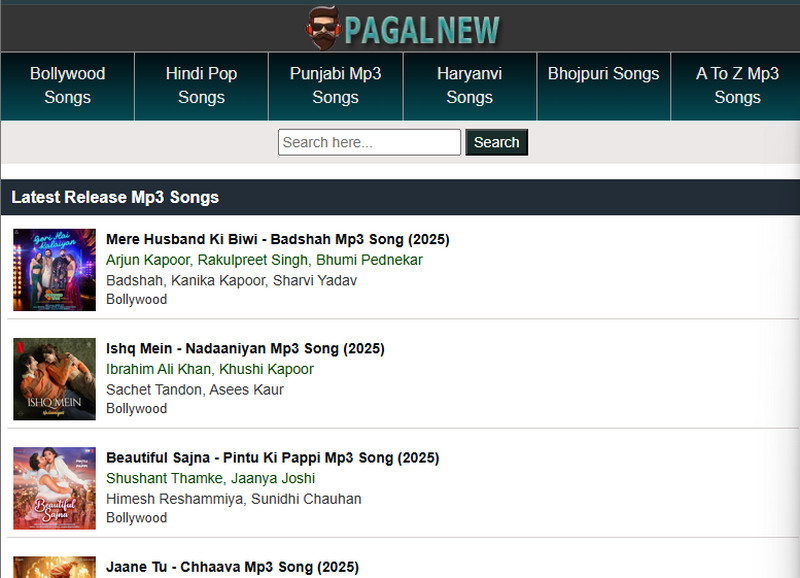 pagalnew homepage