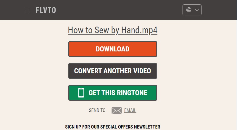 flvto interface