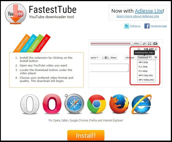 fastesttube chrome youtube downloader