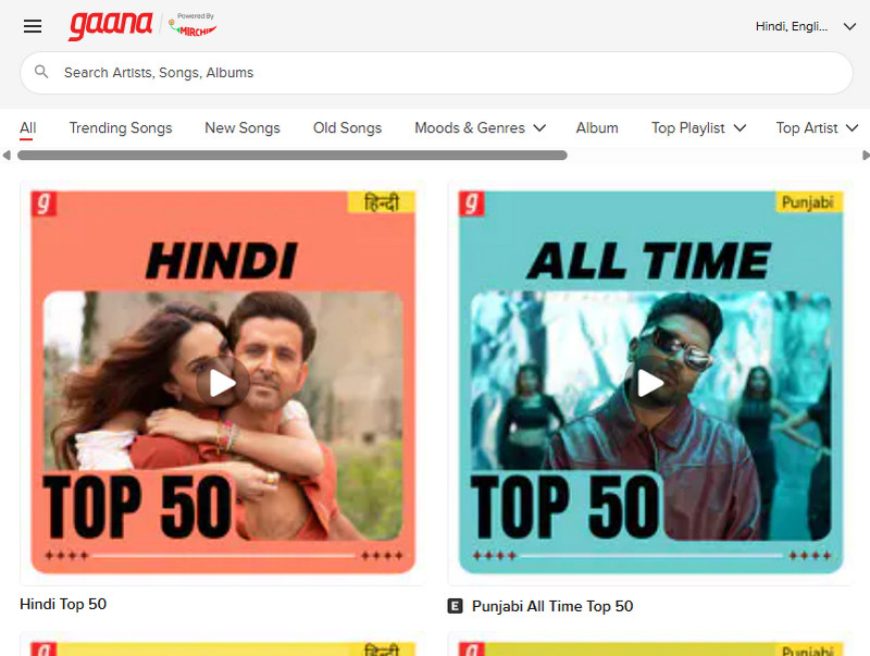 site to download telugu songs - gaana