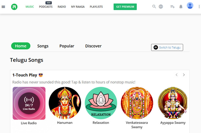 raaga homepage