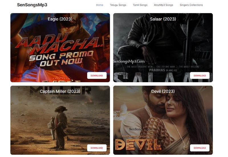 site to download telugu songs - sensongmp3