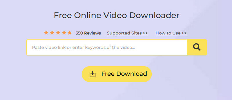 free online video downloader interface