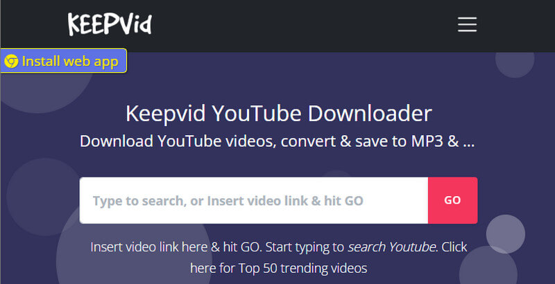 keepvid interface