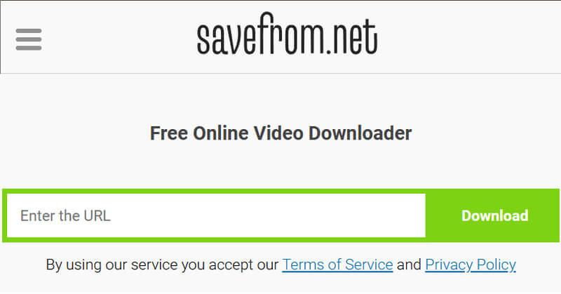 savefrom.net interface