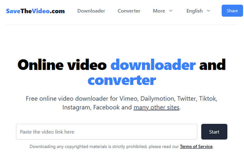 savethevideo interface