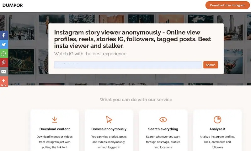 view instagram without account with dumpor