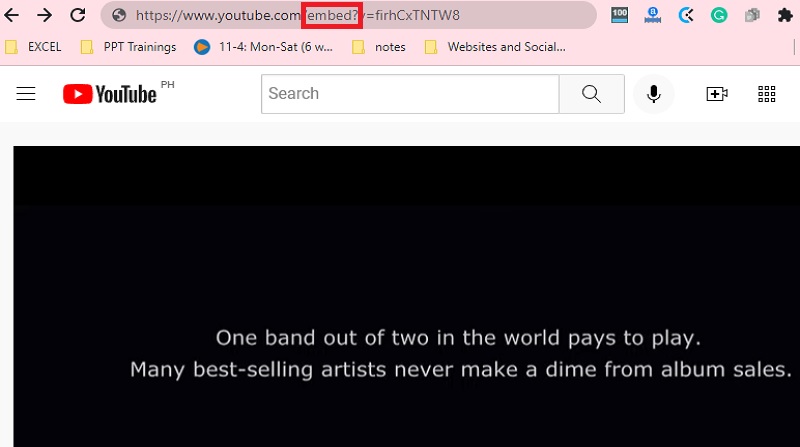 change the watch word to embed