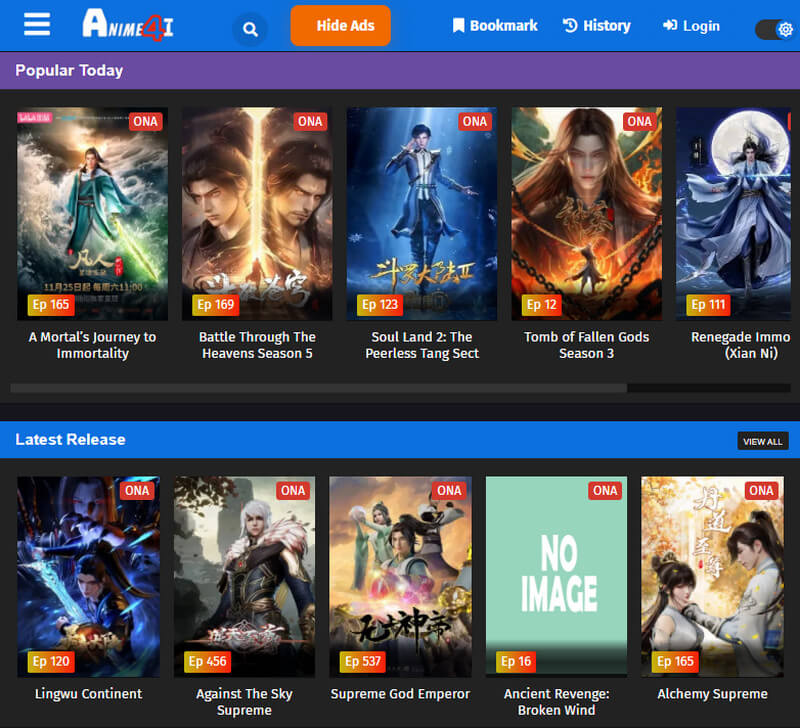 anime4i interface