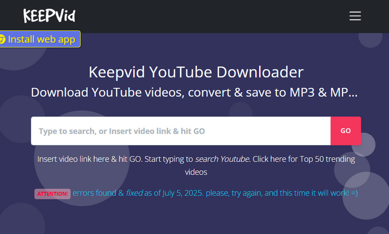 keepvid website