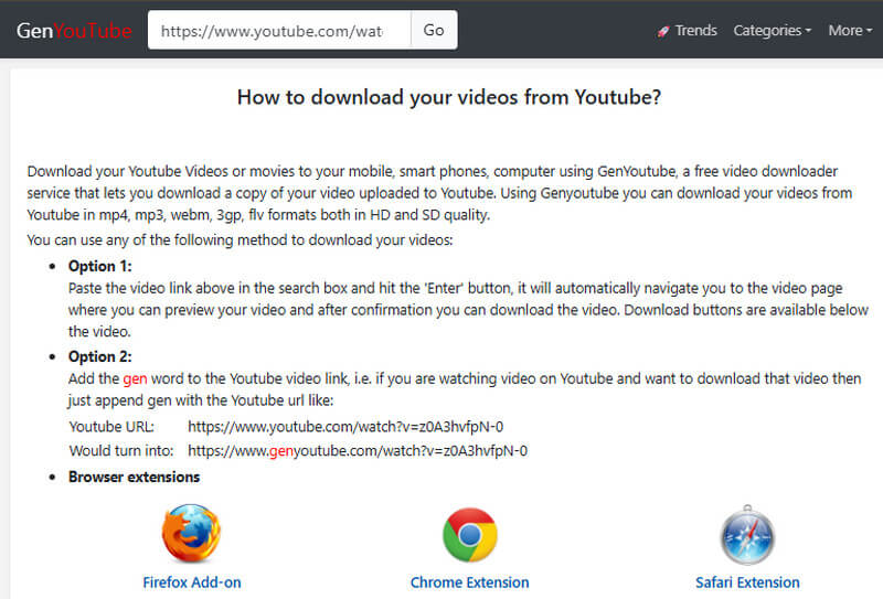 genyoutube website