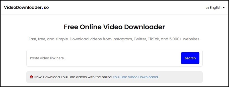videodownloader interface