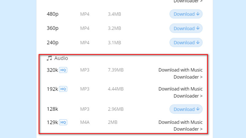 mp3juice select audio quality