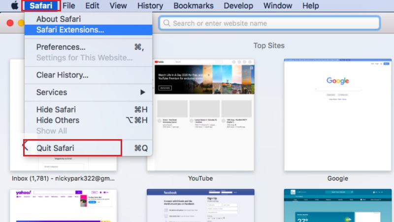 youtube not working safari quit safari