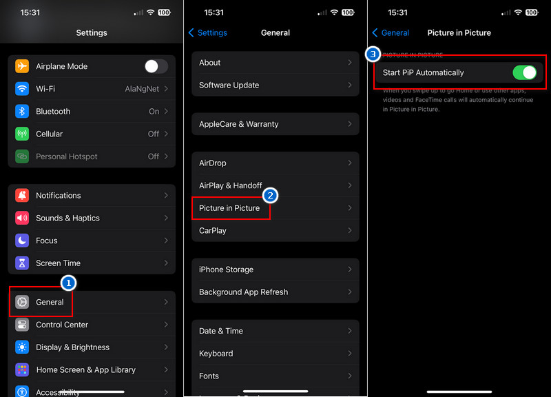 allow pip on iphone