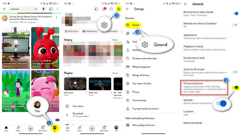 youtube picture in picture not working enable pip on youtube app