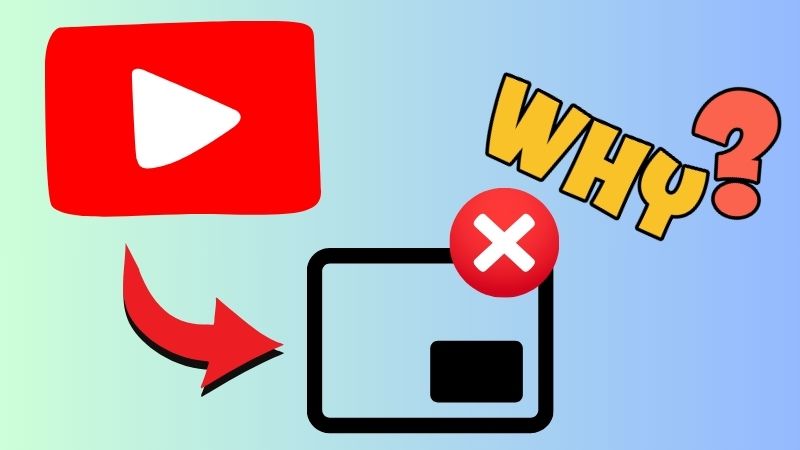 why youtube pip window is not working