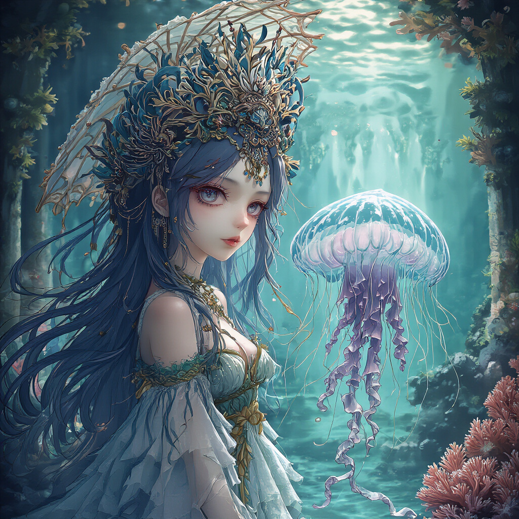 Jellyfish Goddess Art